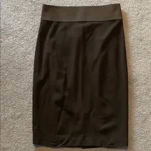 INC International Concepts Knee Length Black Skirt